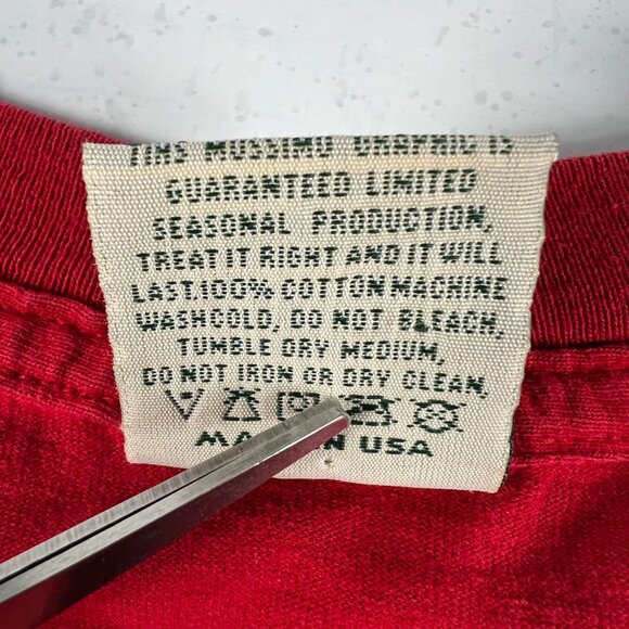 VTG Mossimo Skateboarding Shirt Fits Medium Red Faded Short Sleeve USA Tag L - Picture 4 of 11